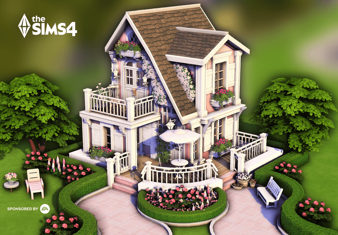 Скриншот мода Дом Small Pink Home (no CC)